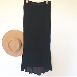 Joseph Ribkoff velvet maxi skirt